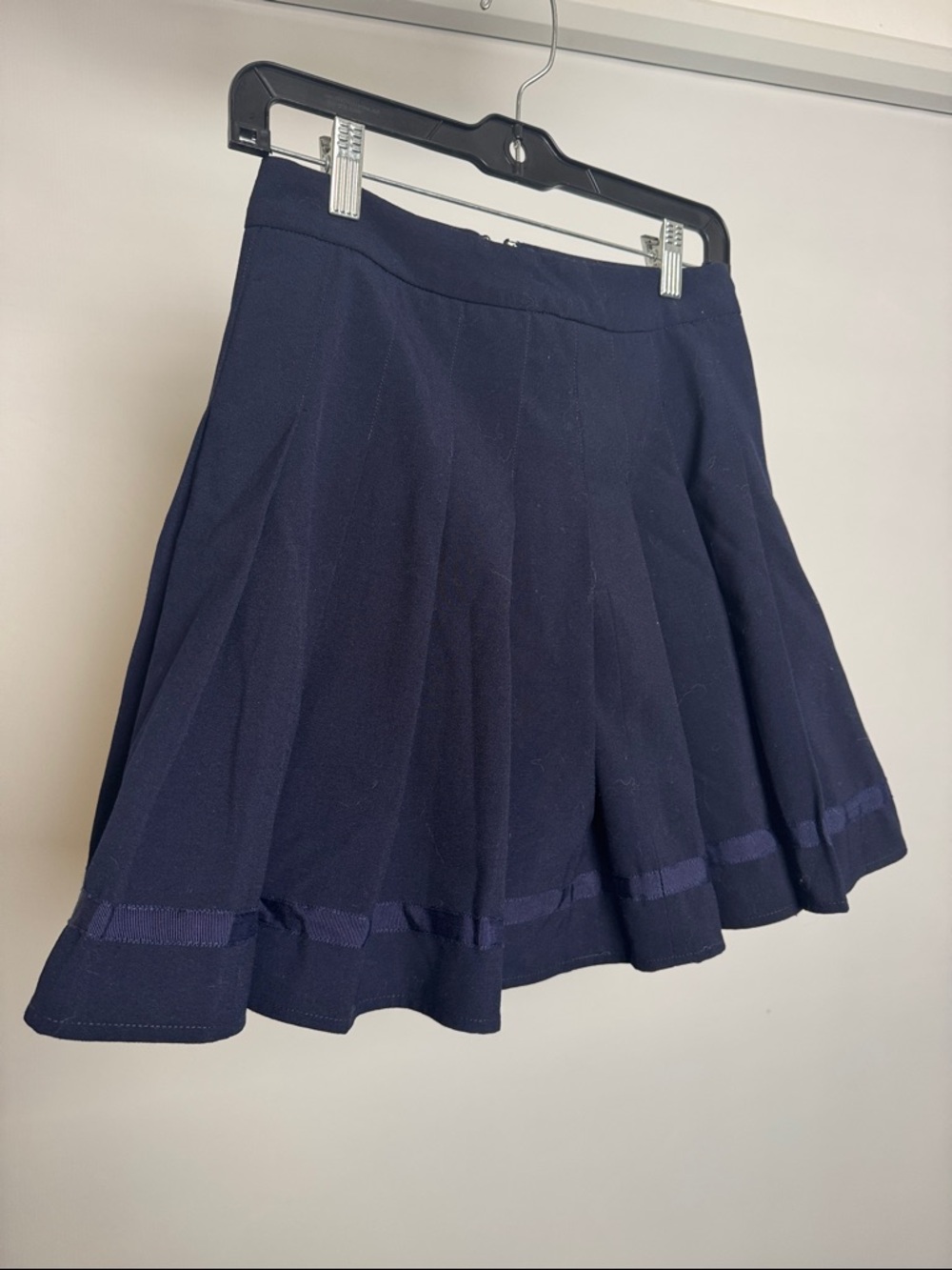 E.LAND Navy Pleated Skort – Preppy Mini Skirt with Shorts